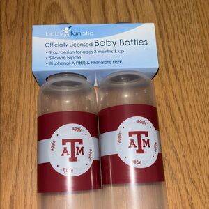 Baby Fanatic Texas A&M Bottles )2 Pack) - 9oz. NWT
